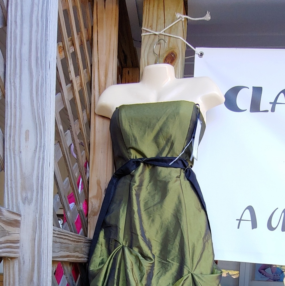 Gorgeous Metallic Green Dress